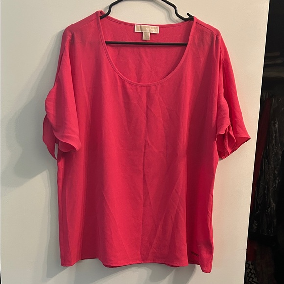 MICHAEL Michael Kors Fuchsia Short Sleeve Tee - Picture 1 of 4